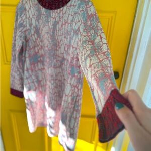 Turtleneck Snake Print Maeve Long Sleeved Dress